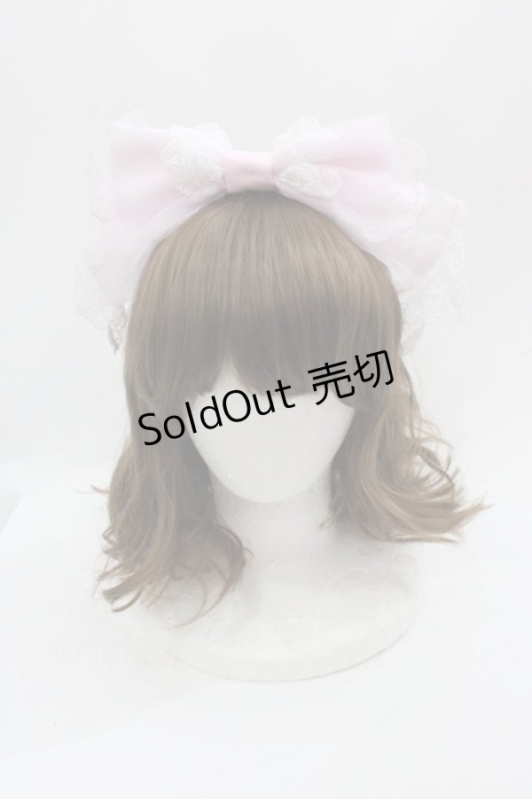 画像1: Angelic Pretty / Heavenly Crossカチューシャ  ピンク I-25-05-08-101-AP-AC-HD-ZI (1)