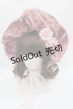 画像: Angelic Pretty / True Rose Storyハーフボンネット  ピンク I-25-05-08-114-AP-AC-HD-ZI