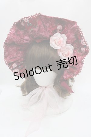 画像: Angelic Pretty / True Rose Storyハーフボンネット  ワイン I-25-05-08-115-AP-AC-HD-ZI