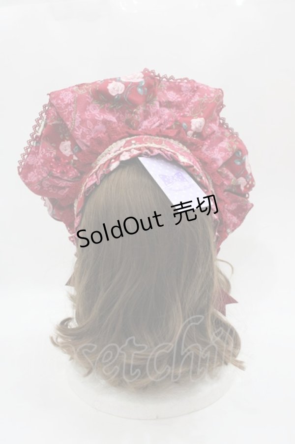 画像3: Angelic Pretty / True Rose Storyハーフボンネット  ワイン I-25-05-08-115-AP-AC-HD-ZI (3)