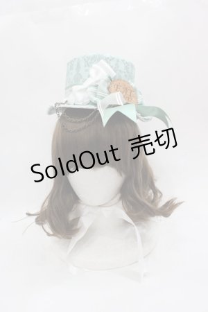 画像: ALICE and the PIRATES / アリスと機械仕掛けのワンダータイムトラベル柄ハット  ミント I-25-05-08-120-PA-AC-HD-ZI
