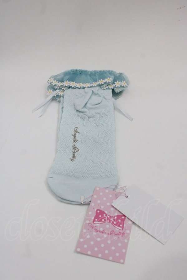 画像2: Angelic Pretty / マーガレットクルー丈ソックス  サックス I-25-05-08-002-AP-ZA-HD-ZI (2)