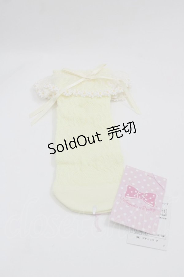 画像1: Angelic Pretty / マーガレットクルー丈ソックス  イエロー I-25-05-08-022-AP-ZA-HD-ZS (1)