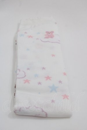 画像: BABY,THE STARS SHINE BRIGHT / Toy's Fluffy Dream柄オーバーニーソックス  白 I-25-05-08-031-BA-ZA-HD-ZI
