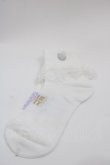 画像1: Angelic Pretty / Jewelryクルー丈ソックス  白 I-25-05-08-004-AP-ZA-HD-ZI (1)