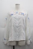 画像1: LOLITAその他(お買取対象外) / ハート総柄襟ブラウス  白ＸピンクＸ青 I-25-05-11-057-LO-BL-HD-ZI (1)