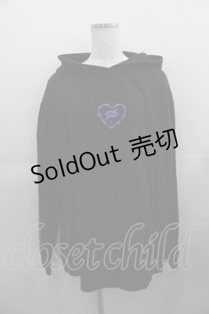 画像: KRY CLOTHING / 「HAMONOONNA」パーカー  黒Ｘ紫 I-25-05-11-077-EL-TO-HD-ZI