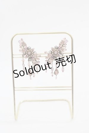 画像: Michal Negrin / 桜モチーフ&ストーンイヤリング  ピンクＸAGD I-25-05-11-009-LO-AC-HD-ZI