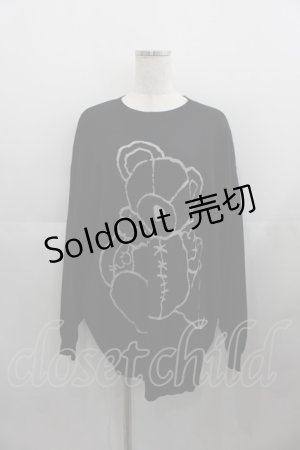画像: Candy Stripper / BROKEN BEAR KNIT 2 黒 I-25-05-11-079-PU-TO-HD-ZI