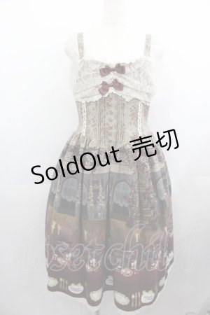 画像: ALICE and the PIRATES / 薔薇の花舞う闇夜の晩餐会ジャンパースカートI  茶 I-25-05-11-087-PA-OP-HD-ZI