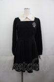 画像1: Ank Rouge / エンブレム刺繍ドーリーワンピース  黒 I-25-05-11-110-CA-OP-AS-ZI (1)