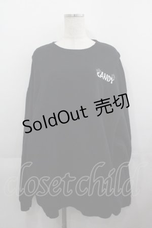 画像: Candy Stripper / CANDY PARADE SWEAT ONE-PIECE 2 黒Ｘ白 I-25-05-11-117-PU-OP-HD-ZI