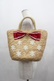 画像1: BABY,THE STARS SHINE BRIGHT / Junoの祝福と鳥たちのAriaかごBag  ブラウンＸ赤 I-25-05-11-022-BA-BG-HD-ZI (1)
