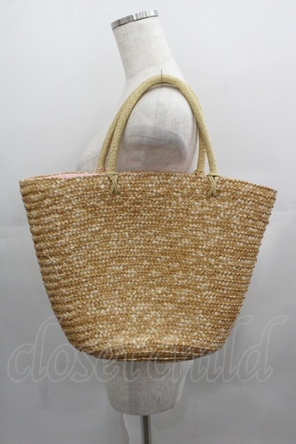 画像2: BABY,THE STARS SHINE BRIGHT / Junoの祝福と鳥たちのAriaかごBag  ブラウンＸピンク I-25-05-11-023-BA-BG-HD-ZI (2)