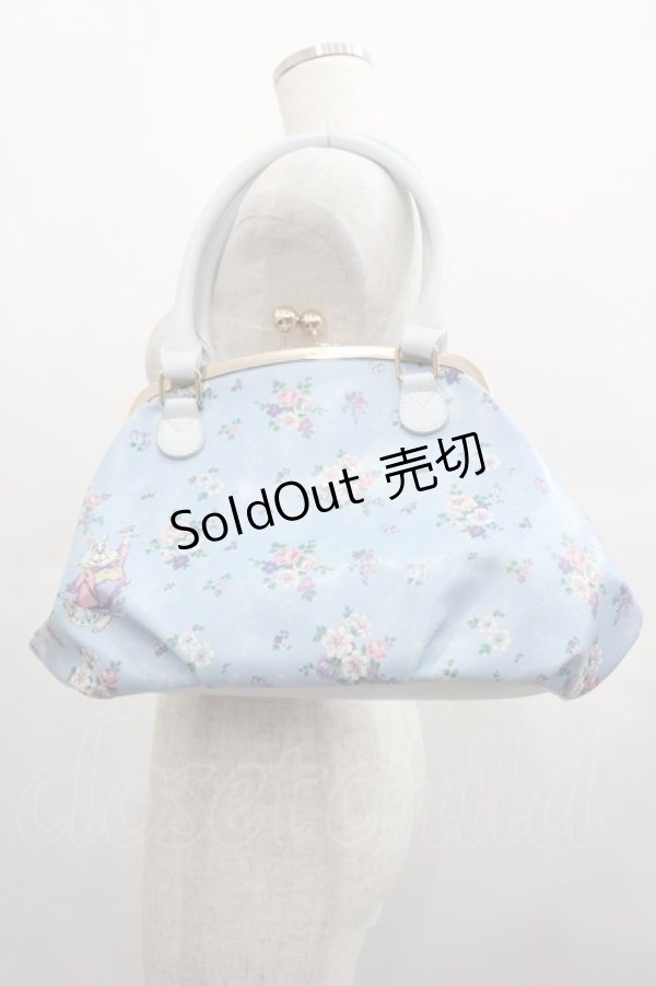 画像2: BABY,THE STARS SHINE BRIGHT / BAG Curious gardenガマ口バッグ  サックス I-25-05-11-026-BA-BG-HD-ZI (2)