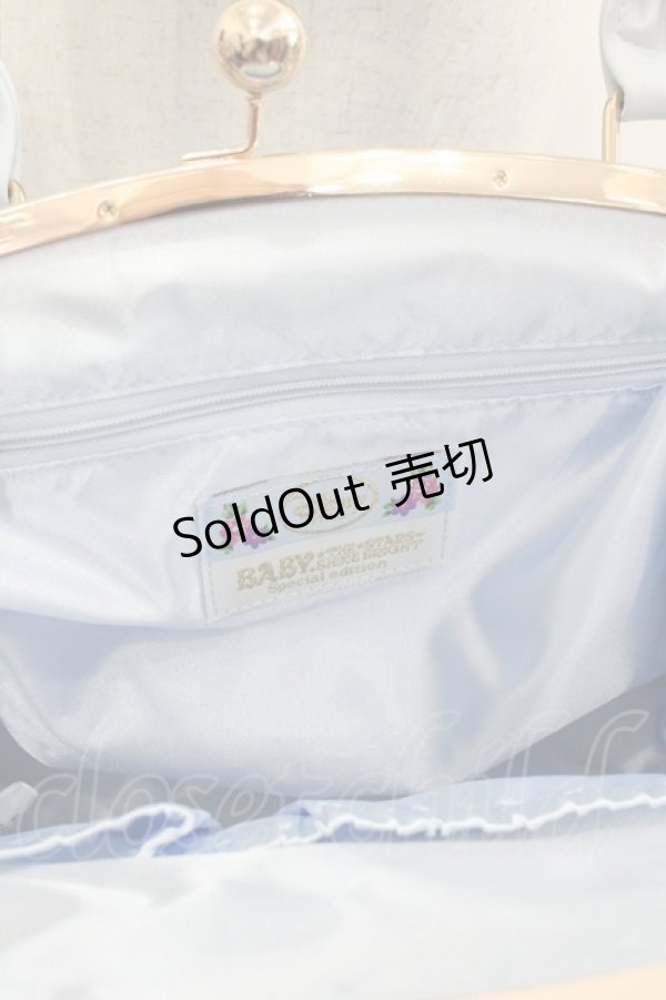 画像3: BABY,THE STARS SHINE BRIGHT / BAG Curious gardenガマ口バッグ  サックス I-25-05-11-026-BA-BG-HD-ZI (3)