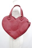 画像1: BABY,THE STARS SHINE BRIGHT / Heart BAG  赤 I-25-05-11-029-BA-AC-HD-ZI (1)