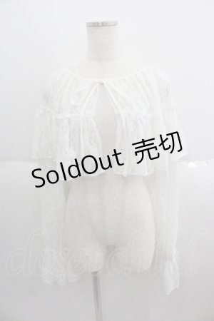 画像: merry jenny / 長袖レースボレロ  白 I-25-05-14-050-LO-TO-HD-ZI