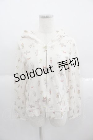 画像: Franche Lippee / おもちゃ総柄パーカー  アイボリー I-25-05-14-071-LO-TO-HD-ZI