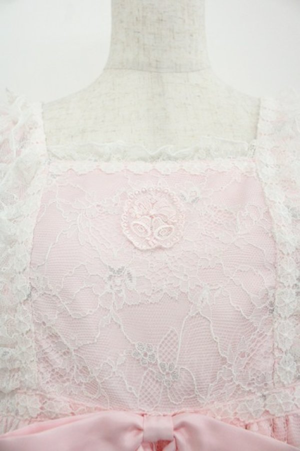 画像2: Angelic Pretty / Sharonジャンパースカート  ピンクＸ白 I-25-05-14-081-AP-OP-HD-ZI (2)