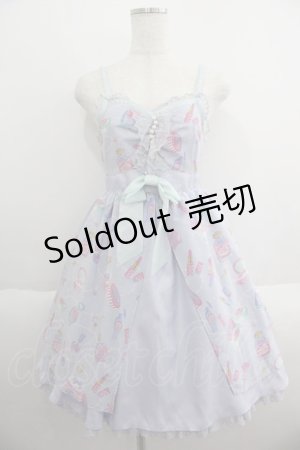 画像: Angelic Pretty / Dreamy Girlハイウエストジャンパースカート  ラベンダー I-25-05-14-083-AP-OP-HD-ZI