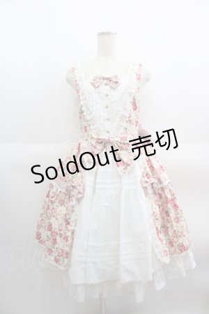 画像: BABY,THE STARS SHINE BRIGHT / Floral Gardeniaジャンパースカート  生成り I-25-05-14-091-BA-OP-HD-ZI