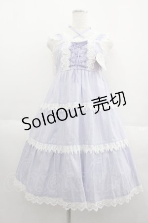 画像: BABY,THE STARS SHINE BRIGHT / からみ３段ティアードジャンパースカートセット  ラベンダー I-25-05-14-093-BA-OP-HD-ZS