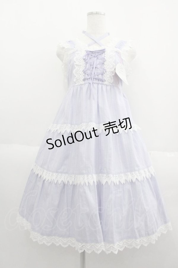 新品　ティアードジャンパースカート・カチューシャセット 入荷☆からみ3段ティアードジャンパースカート・カチューシャ