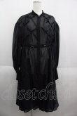 画像1: Candy Stripper / RIBBON SHEER DRESS　ワンピース  黒 I-25-05-14-111-PU-OP-HD-ZI (1)