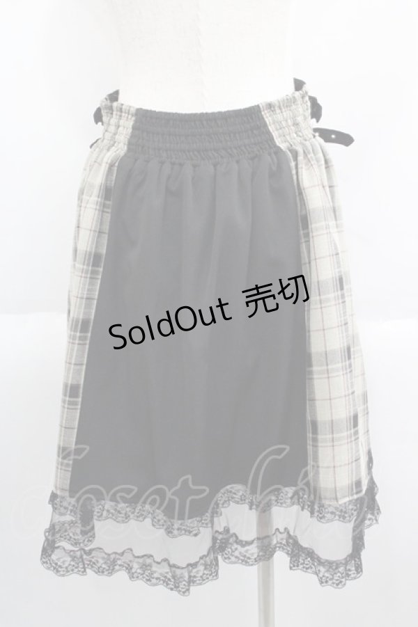 画像2: axes femme POETIQUE / ベルトデザインスカパン M グレーチェックＸ黒 I-25-05-14-118-AX-PA-HD-ZI (2)