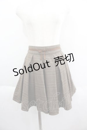 画像: axes femme / チェックショートパンツ  ブラウンチェック I-25-05-14-120-AX-PA-HD-ZI