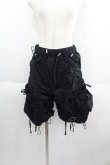 画像1: Candy Stripper / DRAWSTRING HALF PANTS  黒 I-25-05-14-122-PU-PA-HD-ZI (1)