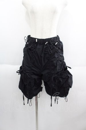 画像: Candy Stripper / DRAWSTRING HALF PANTS  黒 I-25-05-14-122-PU-PA-HD-ZI