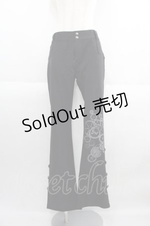 画像: PUTUMAYO / テイルズオブエクシリア2アルヴィンコラボロールアップパンツ  ブラック I-25-05-14-123-PT-PA-HD-ZI