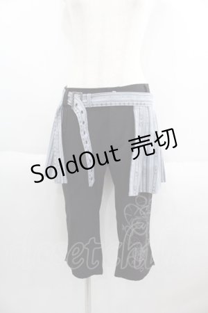 画像: PUTUMAYO / テイルズオブエクシリア2ジュード・マティスコラボエプロン付七分丈パンツ  ブラック I-25-05-14-124-PT-PA-HD-ZI