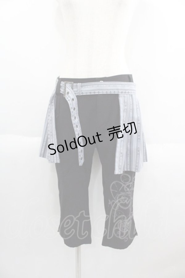 画像1: PUTUMAYO / テイルズオブエクシリア2ジュード・マティスコラボエプロン付七分丈パンツ  ブラック I-25-05-14-124-PT-PA-HD-ZI (1)