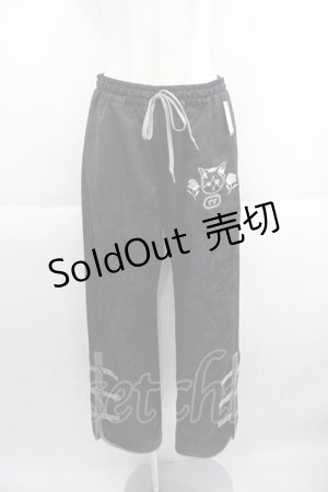 画像: Candy Stripper / CS CAT CHINA PANTS  黒 I-25-05-14-125-PU-PA-HD-ZI