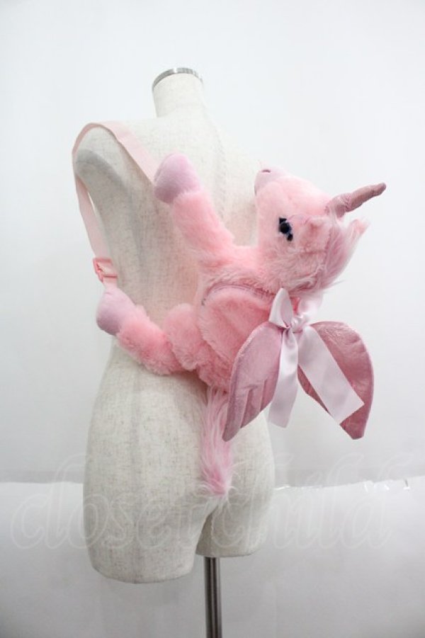 画像1: Nile Perch / BAG ユニコーンぬいぐるみショルダーバッグ  ピンク I-25-05-14-002-LO-BG-HD-ZI (1)