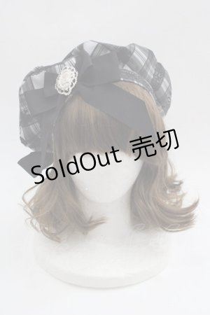 画像: ALICE and the PIRATES / HAT アリスのトランプレースタータンベレー  グレー I-25-05-14-020-PA-AC-HD-ZI