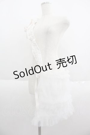 画像: merry jenny / ドロストチュールリボントートバッグ  白Ｘピンク I-25-05-14-003-LO-BG-HD-ZI