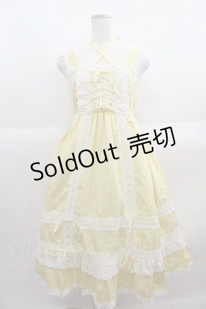 画像: BABY,THE STARS SHINE BRIGHT / ベビードールジャンパースカート  ひよこ I-25-05-19-042-BA-OP-HD-ZS