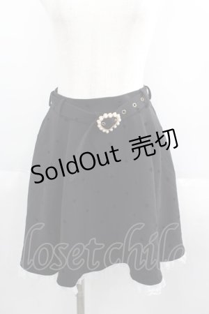 画像: Rojita / ハートドットプリントスカート  黒 I-25-05-19-074-LO-SK-HD-ZI