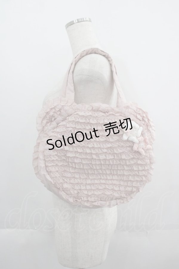 画像1: PINK HOUSE / Teddyシルエットフリルバッグ  ピンク I-25-05-19-102-LO-BG-HD-ZT500 (1)