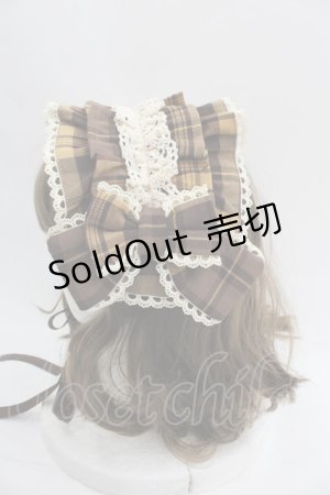 画像: axes femme kawaii / タータンチェックヘッドドレス  イエロー I-25-05-19-117-AX-AC-HD-ZI