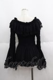 画像2: ATELIER PIERROT / Shirring princess sleeve blouse  ブラック I-25-05-19-015-EL-BL-HD-ZI (2)
