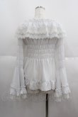 画像3: ATELIER PIERROT / Shirring princess sleeve blouse  白 I-25-05-19-016-EL-BL-HD-ZI (3)