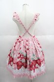 画像2: Angelic Pretty / Little Bunny Strawberryエプロン風スカート  ピンク I-25-05-19-039-AP-SK-HD-ZI (2)