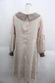 画像2: Maison de FLEUR Petite Robe canone / レース衿ワンピース M ベージュ I-25-05-23-052-EL-OP-HD-ZI (2)