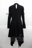 画像2: DARK IN LOVE / Punk hollow star chest dress with sexy ribbon sleeves XL ブラック I-25-05-23-072-PU-OP-HD-ZI (2)