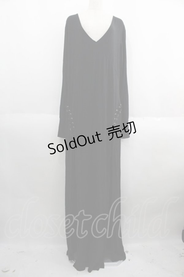 画像1: KILL STAR / LIBRA RISING MAXI DRESS XXL ブラック I-25-05-23-075-SL-OP-HD-ZI (1)